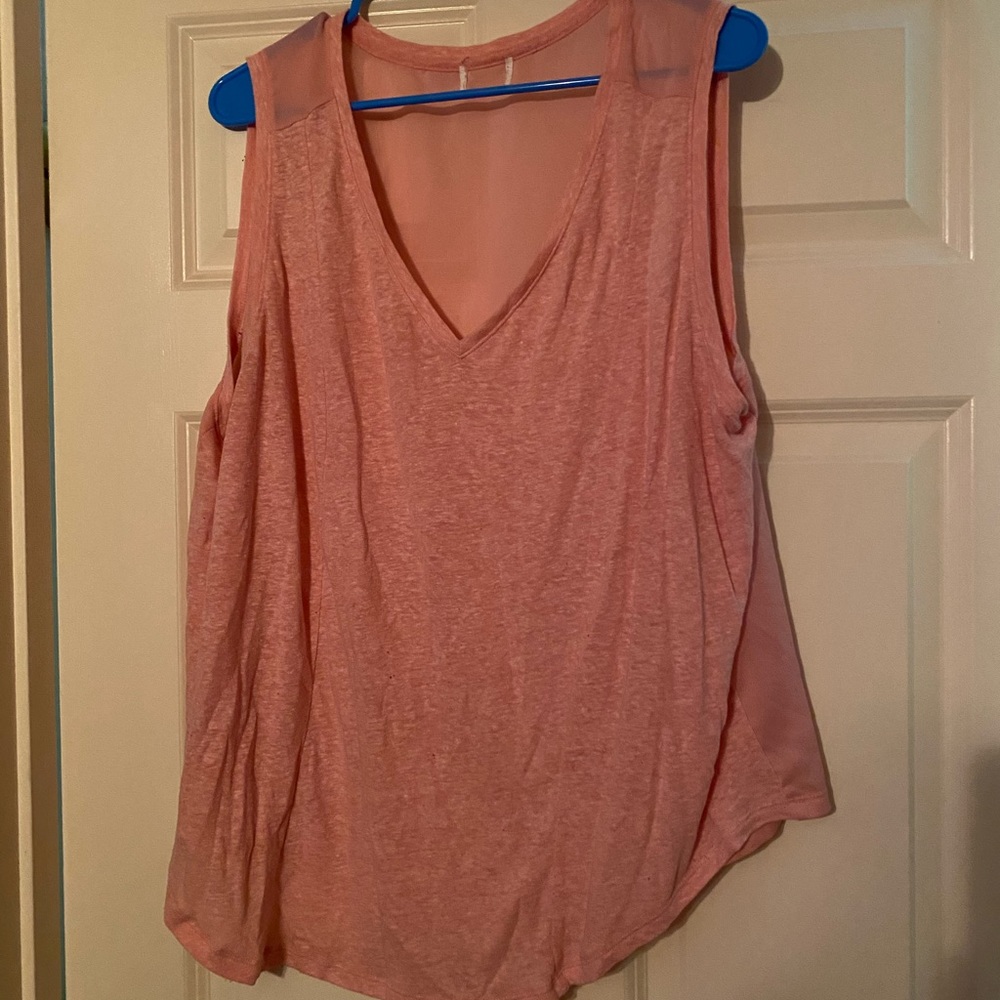 Pink forever 21 tank- sheer back